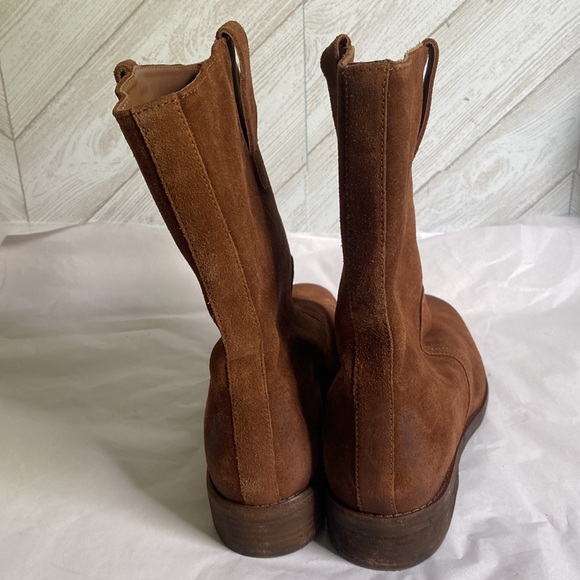 Free People Easton Equestrian boots suede brown tall 7 - Picture 5 of 10